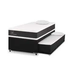 CIC - Cama Nido Ortopedic Black 1.5 Plazas + Almohadas