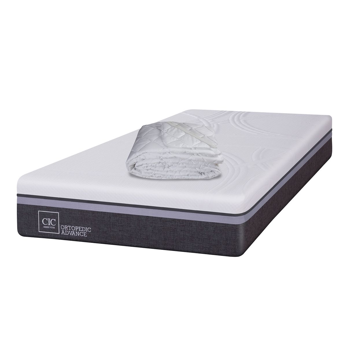 CIC - Colchón Ortopedic Advance 1.5 plazas x 1.90mt + Cubre colchón Cic