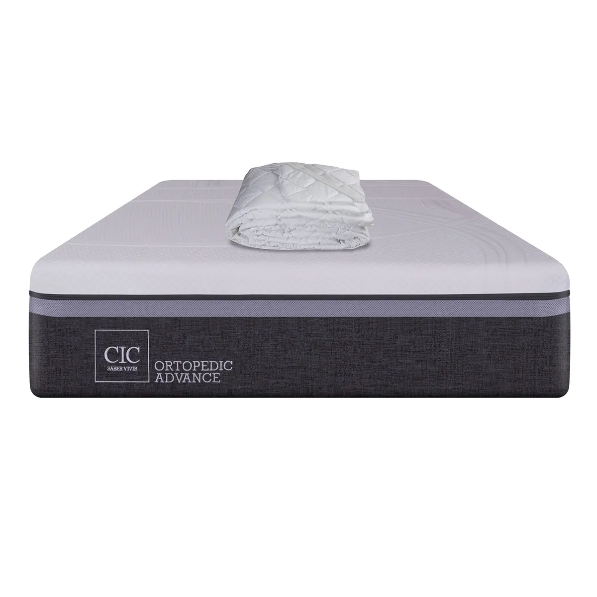 CIC - Colchón Ortopedic Advance 1.5 plazas x 1.90mt + Cubre colchón Cic