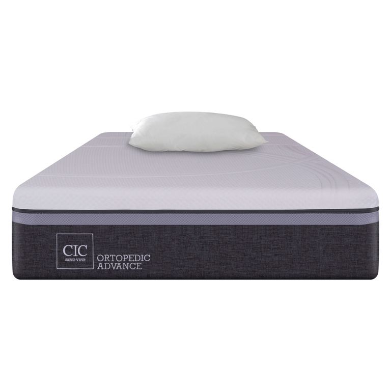 CIC Colchón Ortopedic Advance 1 plaza x 1.90mt + Almohadas