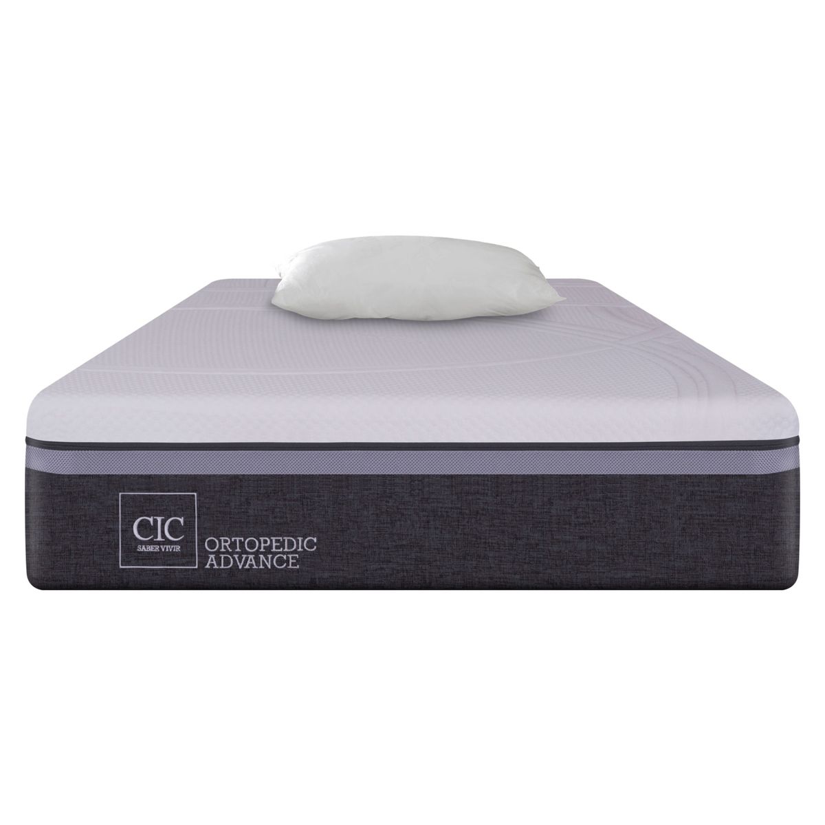 CIC - Colchón Ortopedic Advance 1 plaza x 1.90mt + Almohadas Cic