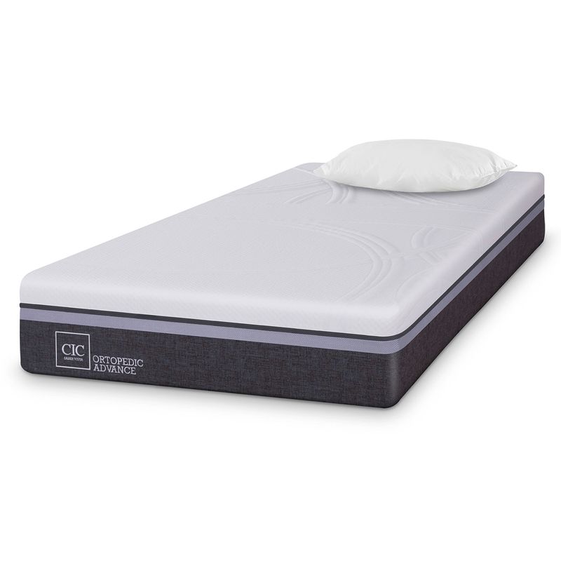 CIC - Colchón Ortopedic Advance 1.5 plazas x 1.90mt + Almohadas Cic