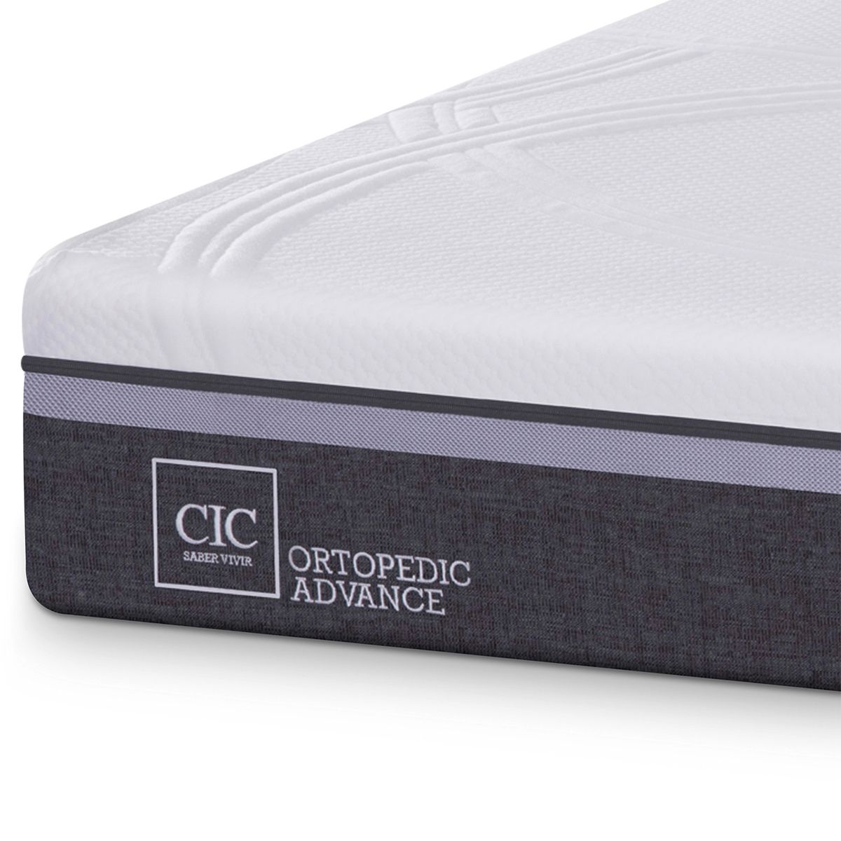 CIC - Colchón Ortopedic Advance 1.5 plazas x 1.90mt + Almohadas Cic