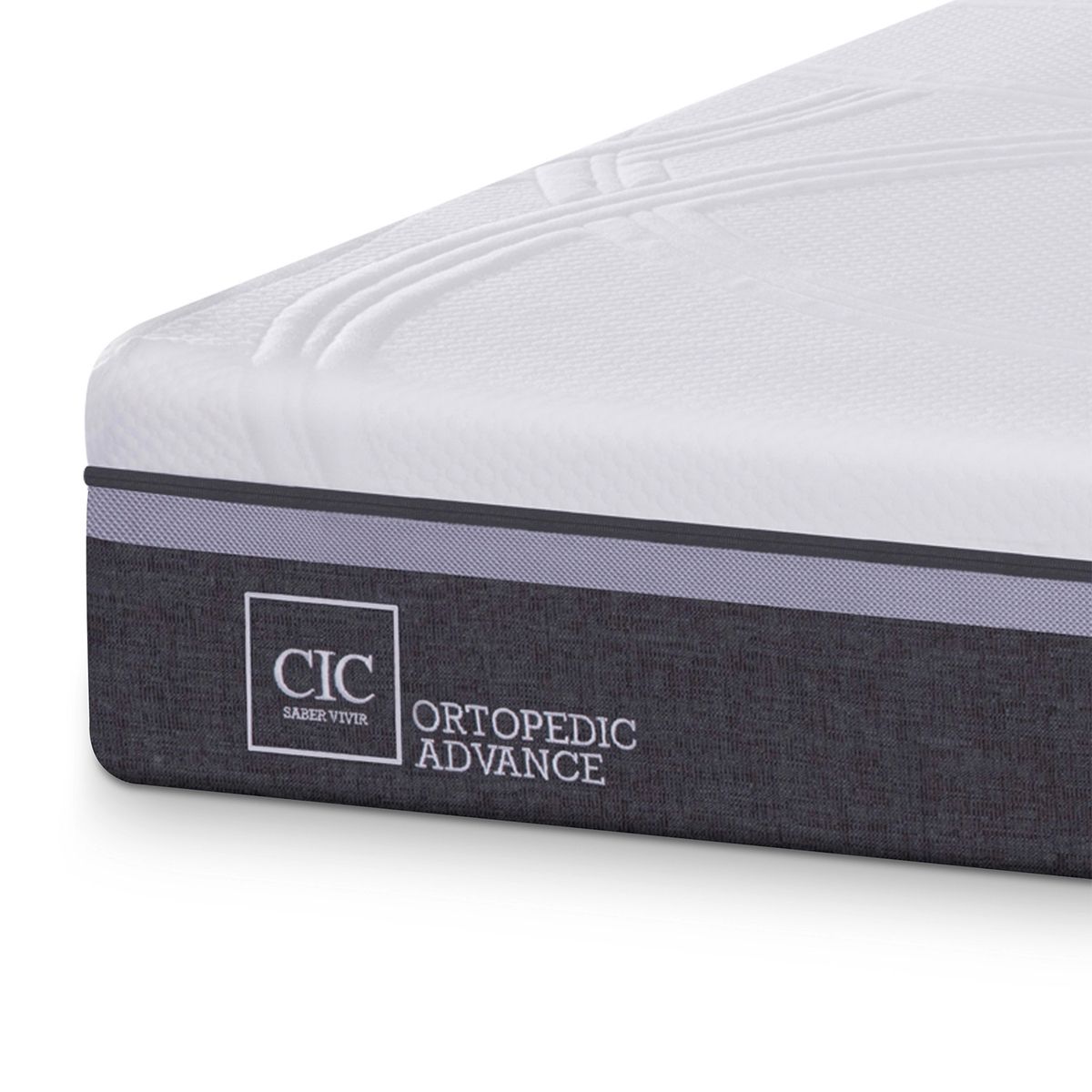 CIC - Colchón Ortopedic Advance 2 plazas x 1.900mt + Almohadas Cic