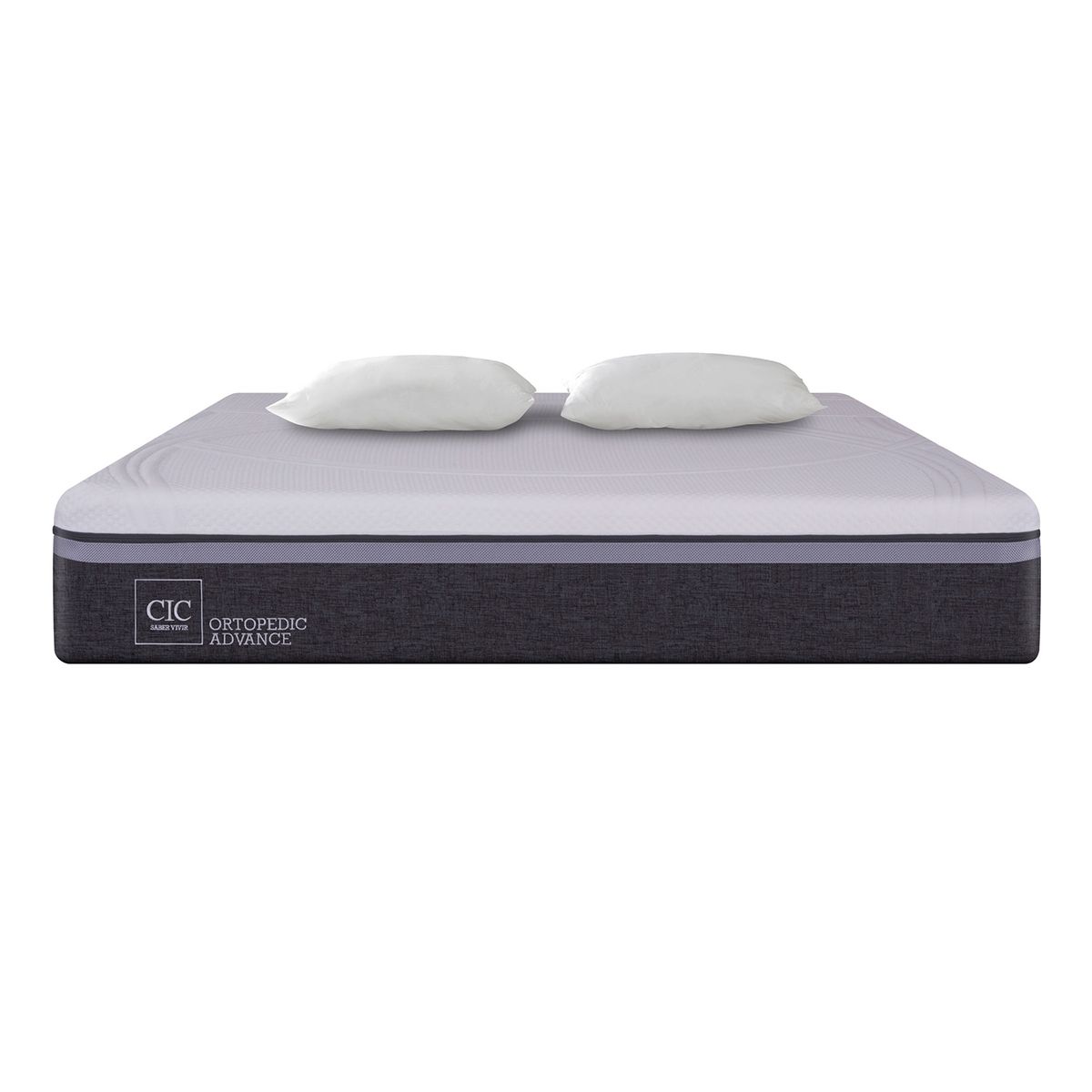 CIC - Colchón Ortopedic Advance king x 2.00mt + Almohadas Cic