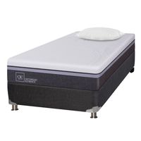 Box Spring Ortopedic Advance Black 1.5 Plazas Base Normal 105x200 cm + Almohada