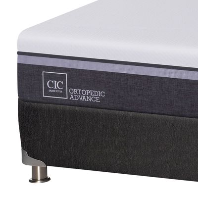 Imagen 2 del producto Box Spring Ortopedic Advance Black 1.5 Plazas Base Normal 105x200 cm + Almohada