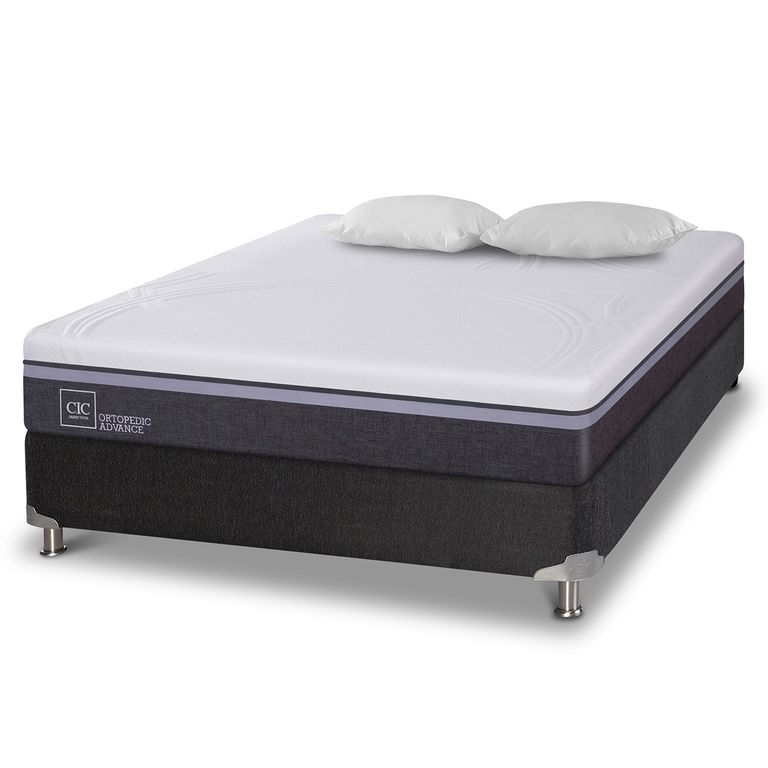 CIC Box Spring Ortopedic Advance 2 Plazas Base Normal 150x200 cm + Almohadas