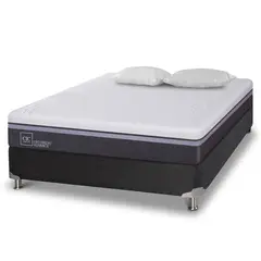 CIC - Box Spring Ortopedic Advance 2 Plazas Base Normal 150x200 cm + Almohadas