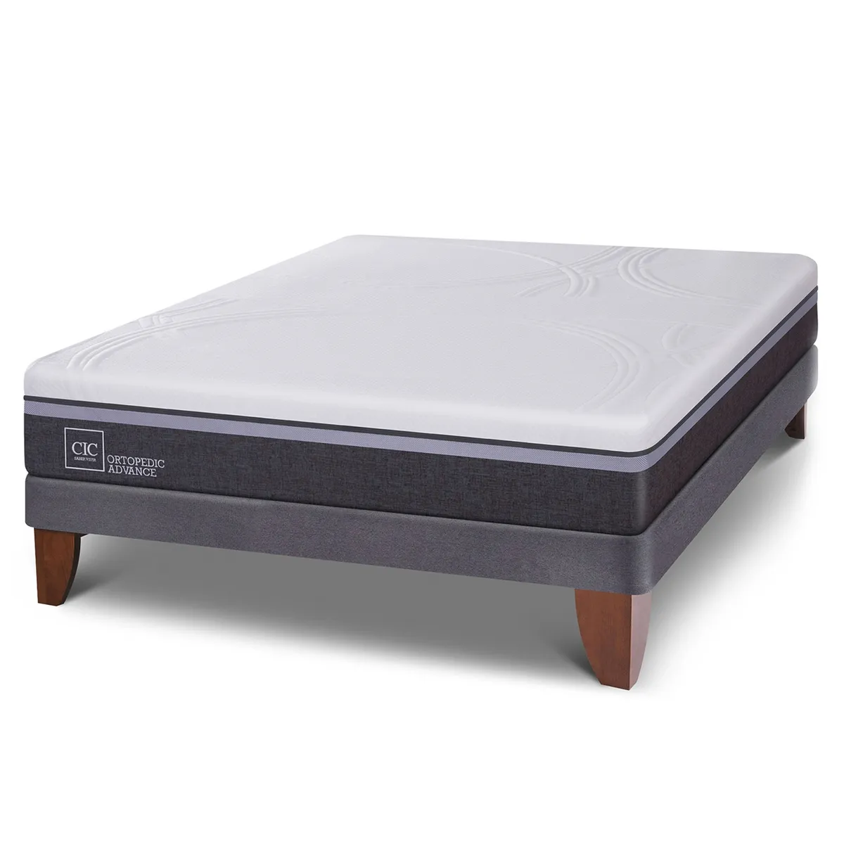 CIC - Cama Europea Ortopedic Advance 2 Plazas X 2.00Mt Base Normal Cic