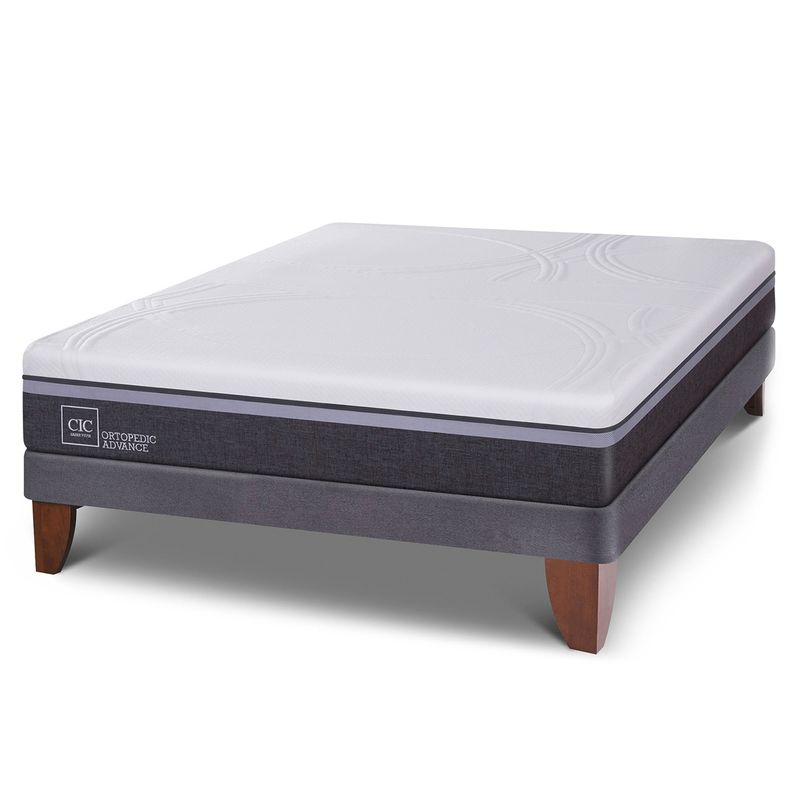 CIC - Cama Europea Ortopedic Advance 2 Plazas X 2.00Mt Base Normal Cic