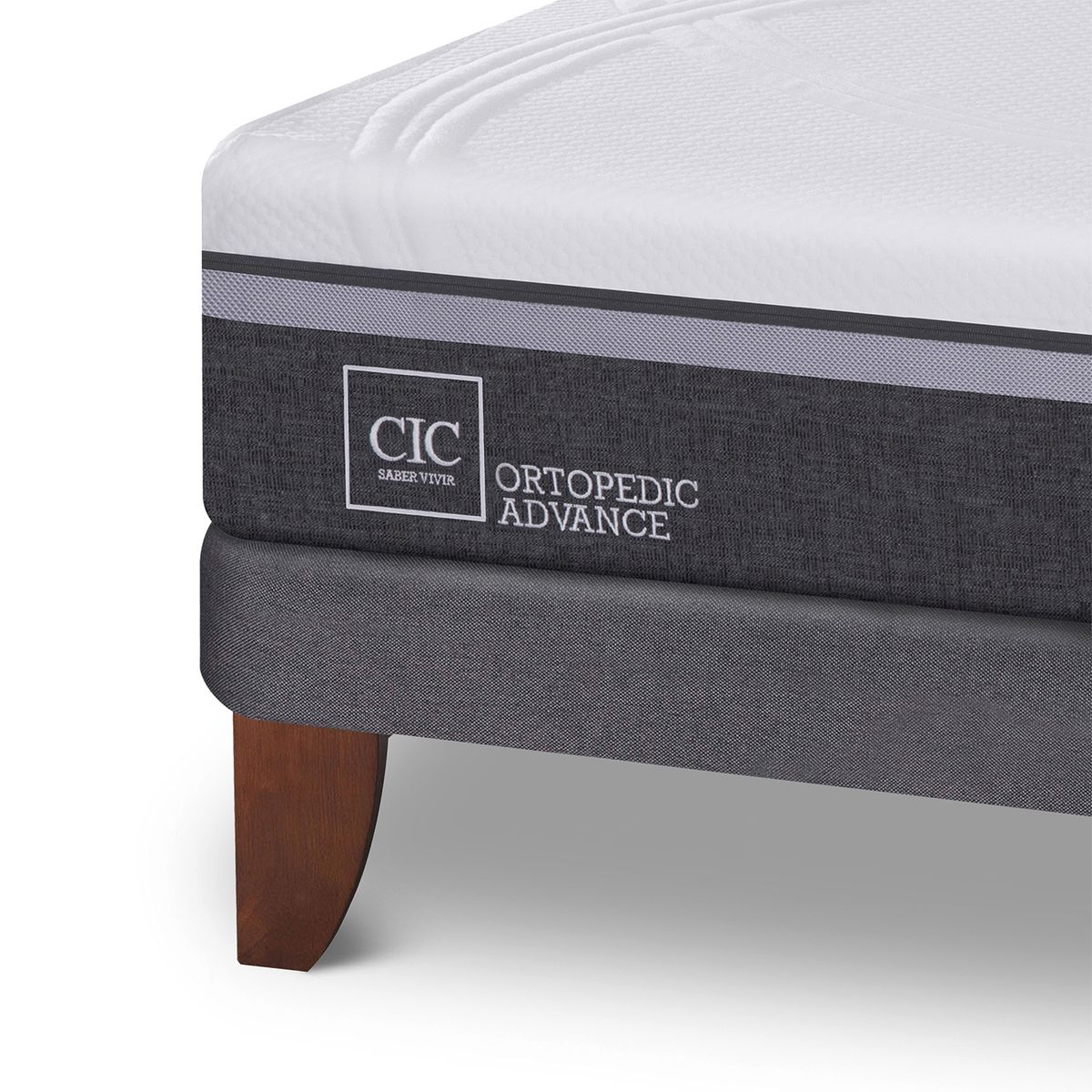 CIC - Cama Europea Ortopedic Advance 2 Plazas X 2.00Mt Base Normal Cic