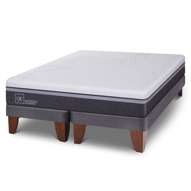 CIC Cama Europea Ortopedic Advance 2 Plazas X 2.00Mt Base Dividida
