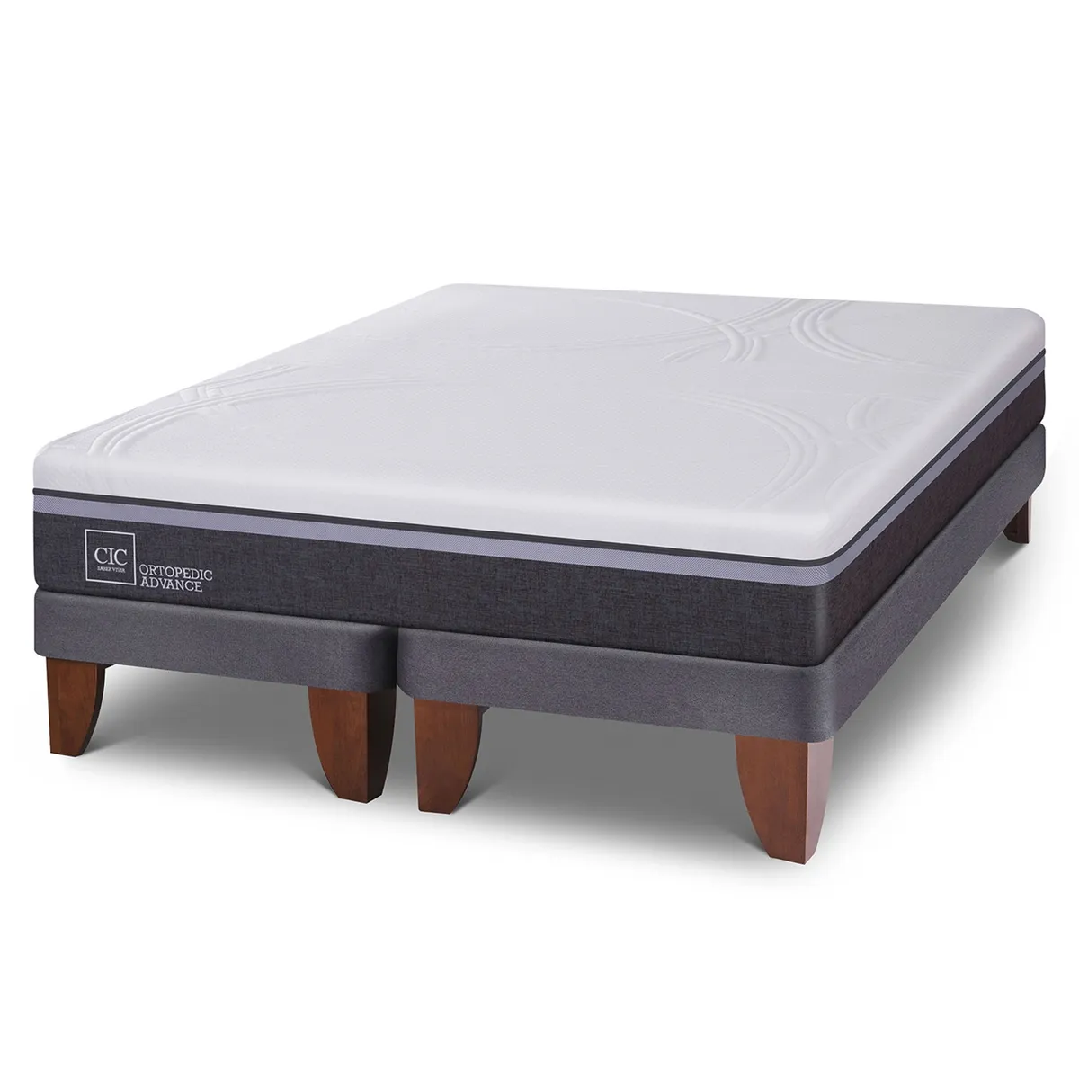 CIC - Cama Europea Ortopedic Advance 2 Plazas X 2.00Mt Base Dividida Cic