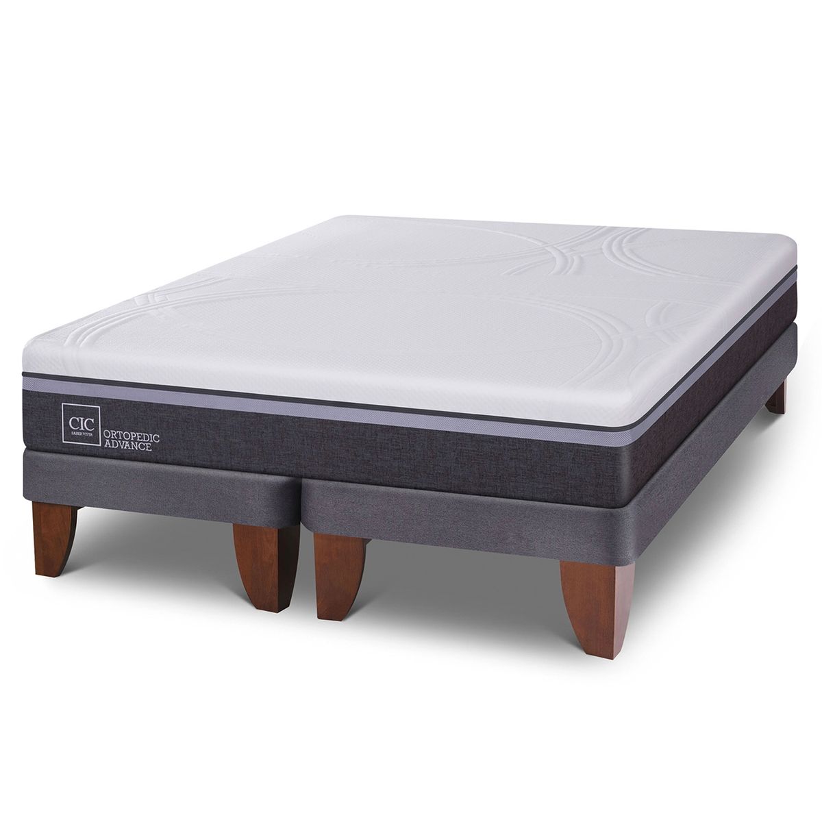 CIC - Cama Europea Ortopedic Advance Super King X 2.00Mt Base Dividida Cic