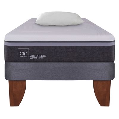 Imagen 2 del producto Cama Europea Ortopedic Advance 1.5 Plazas Base Normal 105X200 Cm + Almohadas