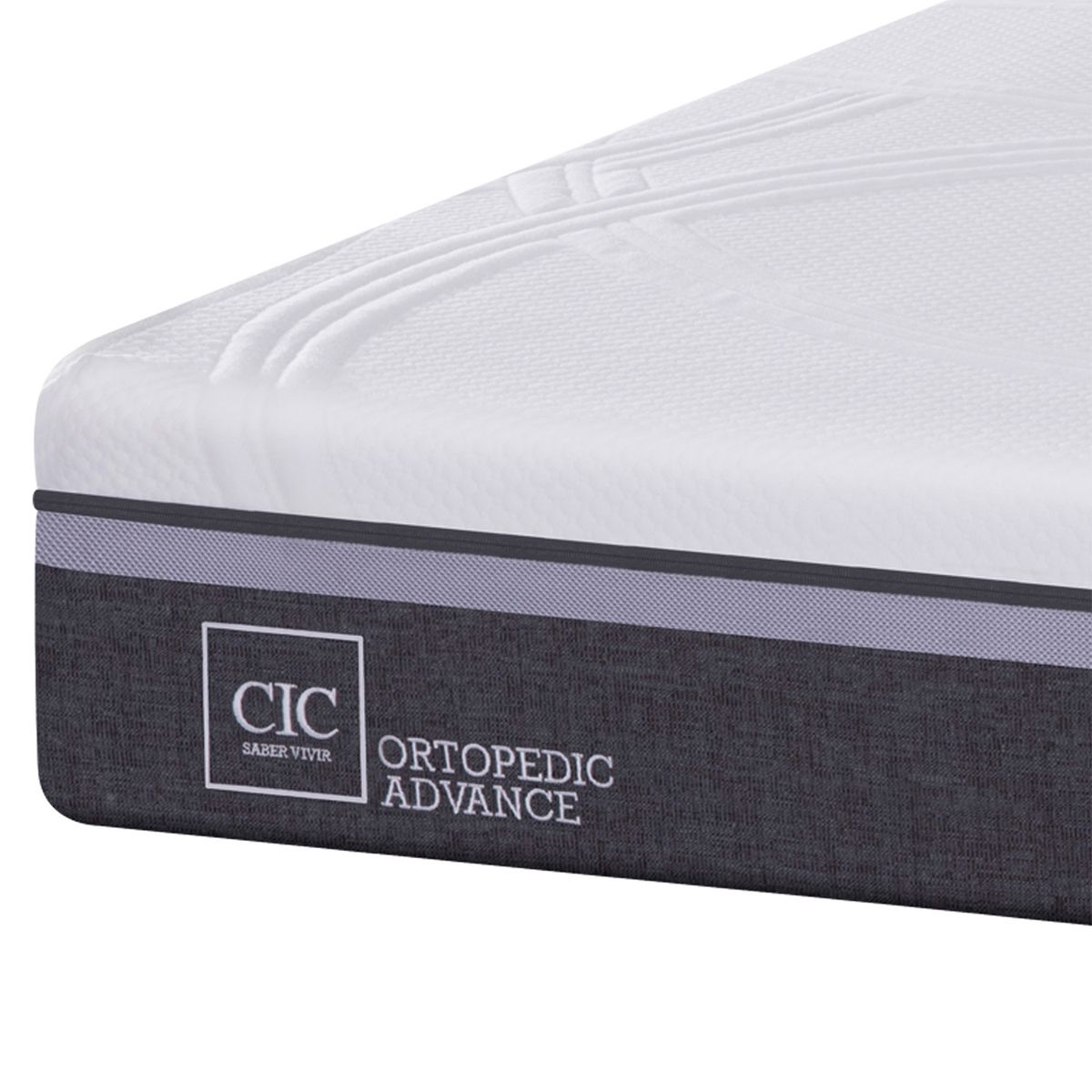 CIC - Cama Europea Ortopedic Advance 1.5 Plazas Base Normal 105X200 Cm + Muebles Enio Cic