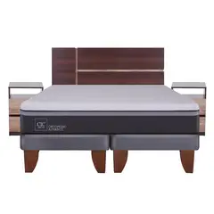 CIC - Cama Europea Ortopedic Advance 2 Plazas Base Dividida 150X200 Cm + Muebles Enio