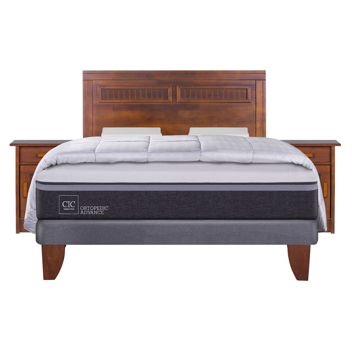 CIC - Cama Europea Ortopedic Advance 2 Plazas + Textil Cic