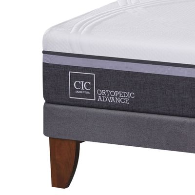 Imagen 2 del producto Cama Europea Ortopedic Advance 2 Plazas Base Dividida Milán + Almohadas