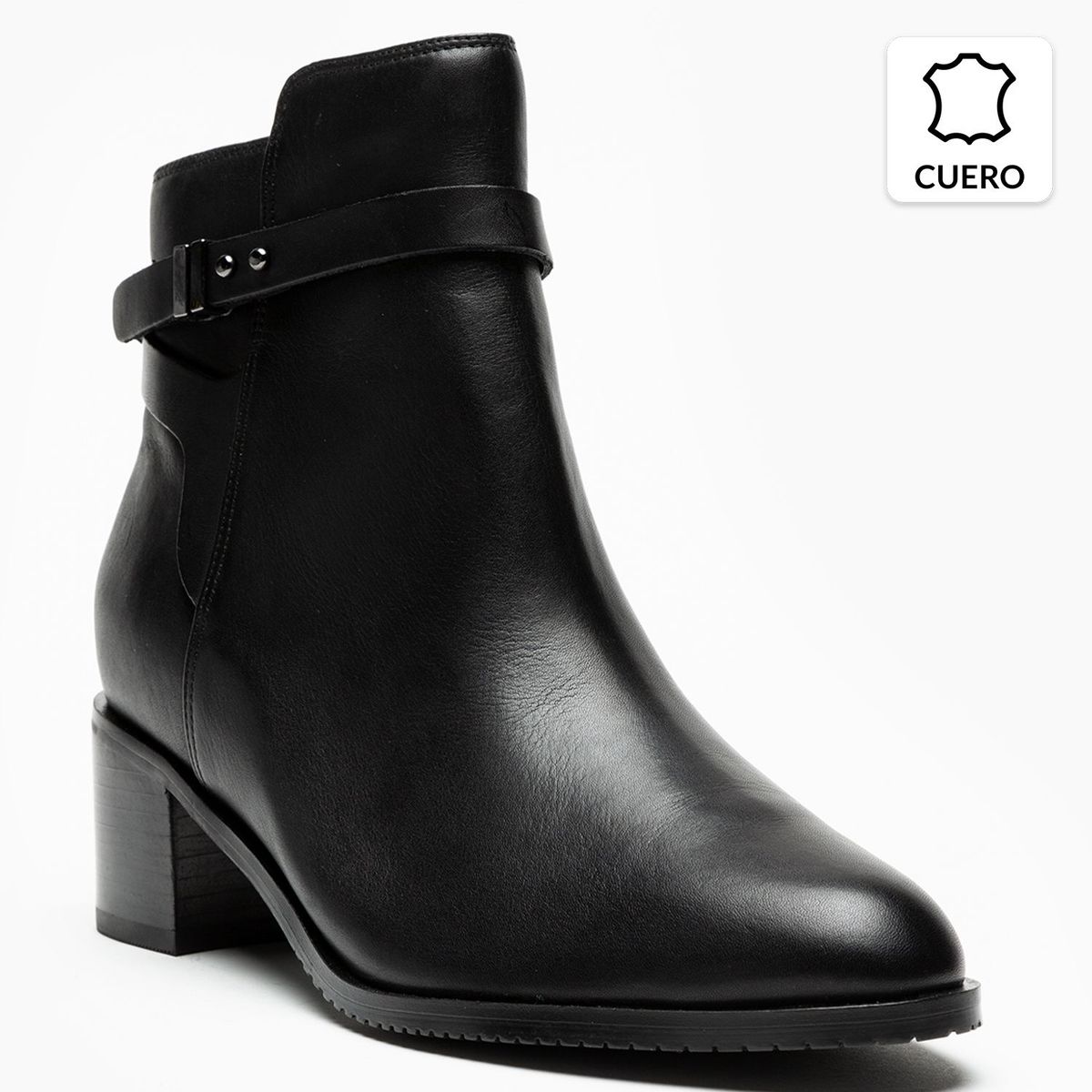CLARKS - Botín Mujer Cuero Negro