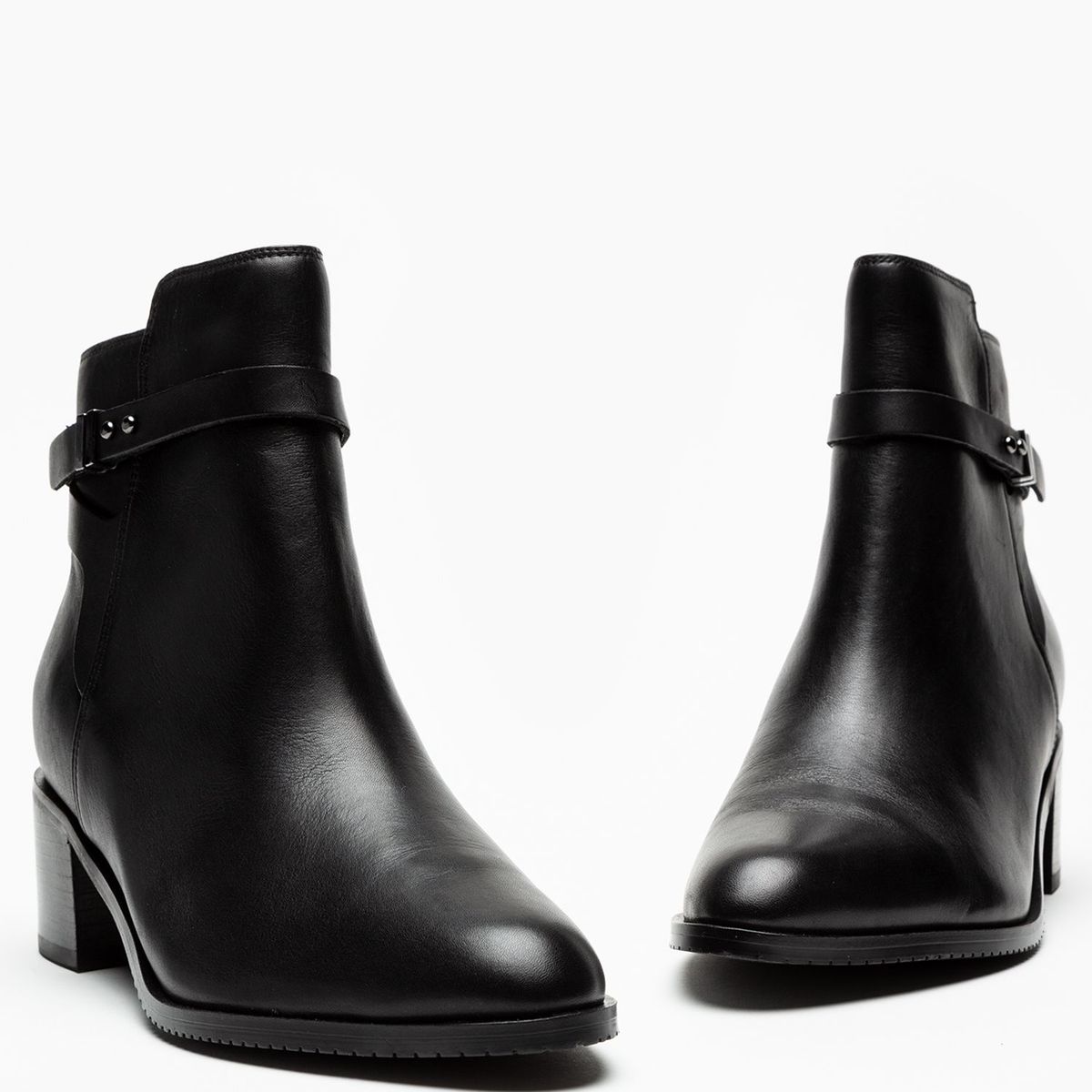 CLARKS - Botín Mujer Cuero Negro