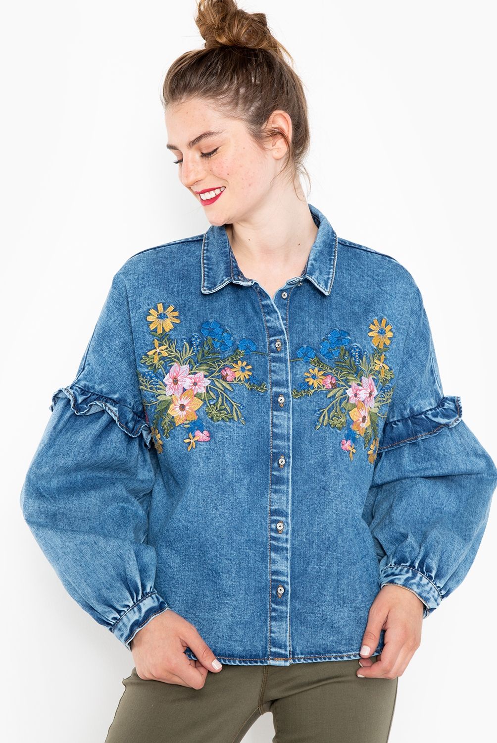 ONLY - Blusa Medium Denim