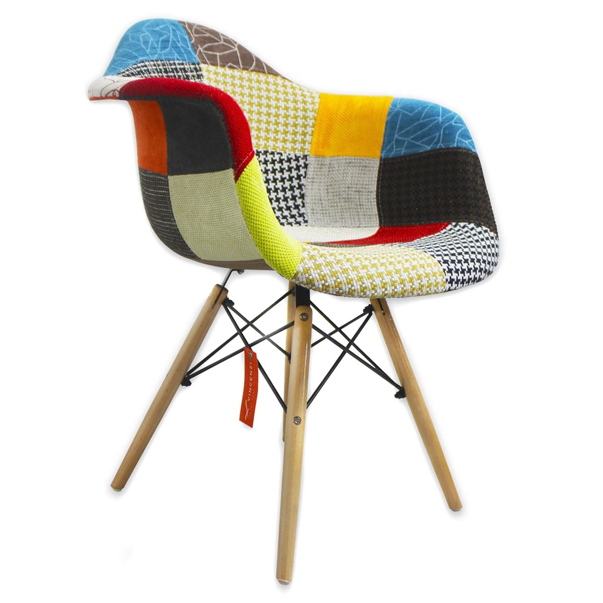 VINCENZI - Silla Poltrona Patchwork Eames Dublin Vincenzi