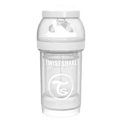 TWISTSHAKE - Mamadera Anti-Colico 180 Ml Blanco