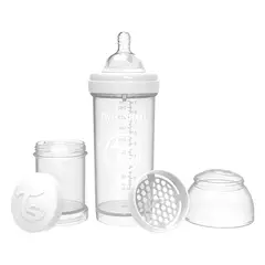 TWISTSHAKE - Mamadera Anti-Cólico 260 Ml Blanco