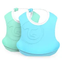 TWISTSHAKE - Baberos 4+M 2 Uns Azul / Verde