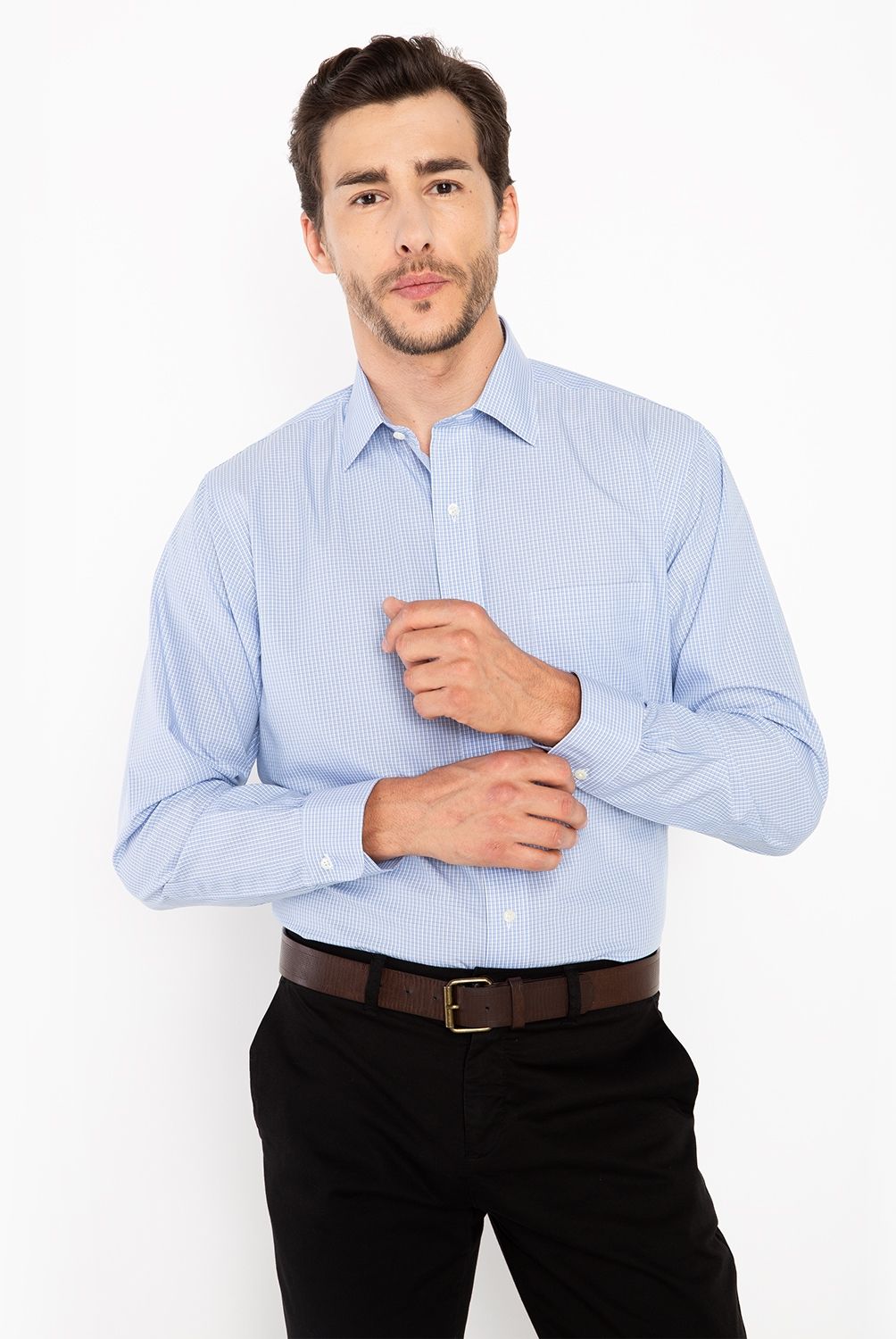 BROOKS BROTHERS - Camisa de Vestir Non-Iron algodón Supima