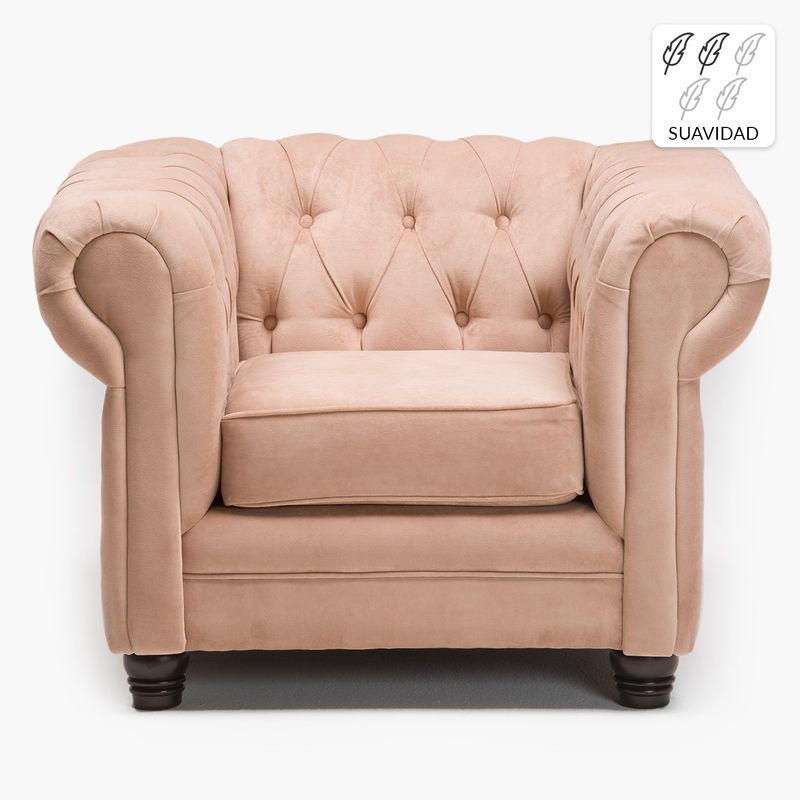 BARRA DESIGN - Sofá 1 Cuerpo Capitone New Felpa Barra Design