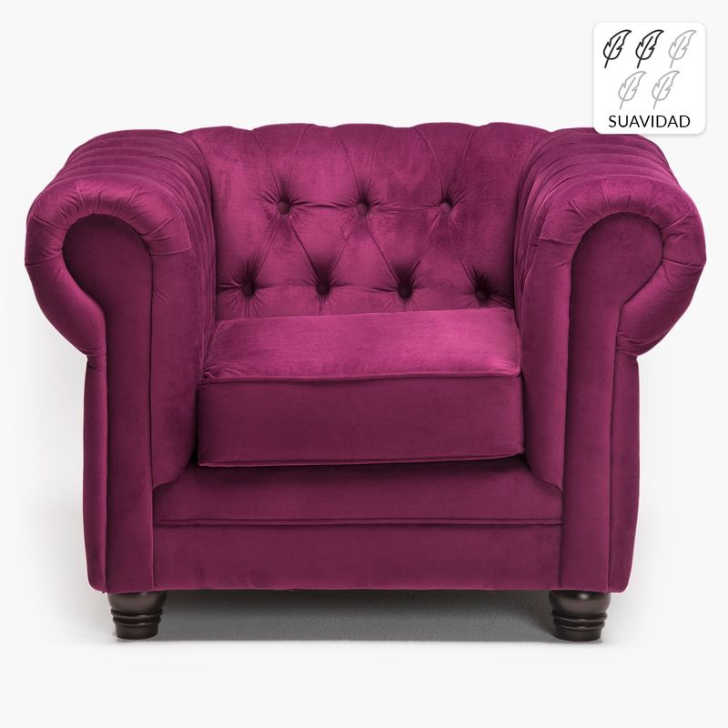 BARRA DESIGN - Sofá 1 Cuerpo Capitone New Felpa Barra Design