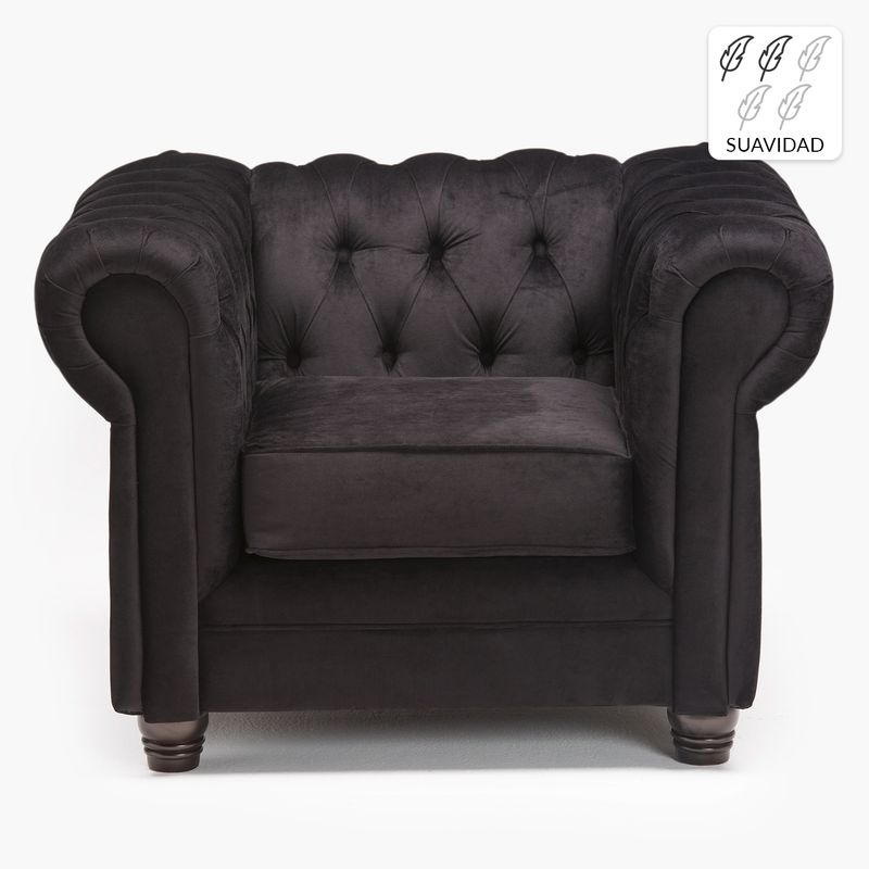 BARRA DESIGN - Sofá 1 Cuerpo Capitone New Felpa Barra Design