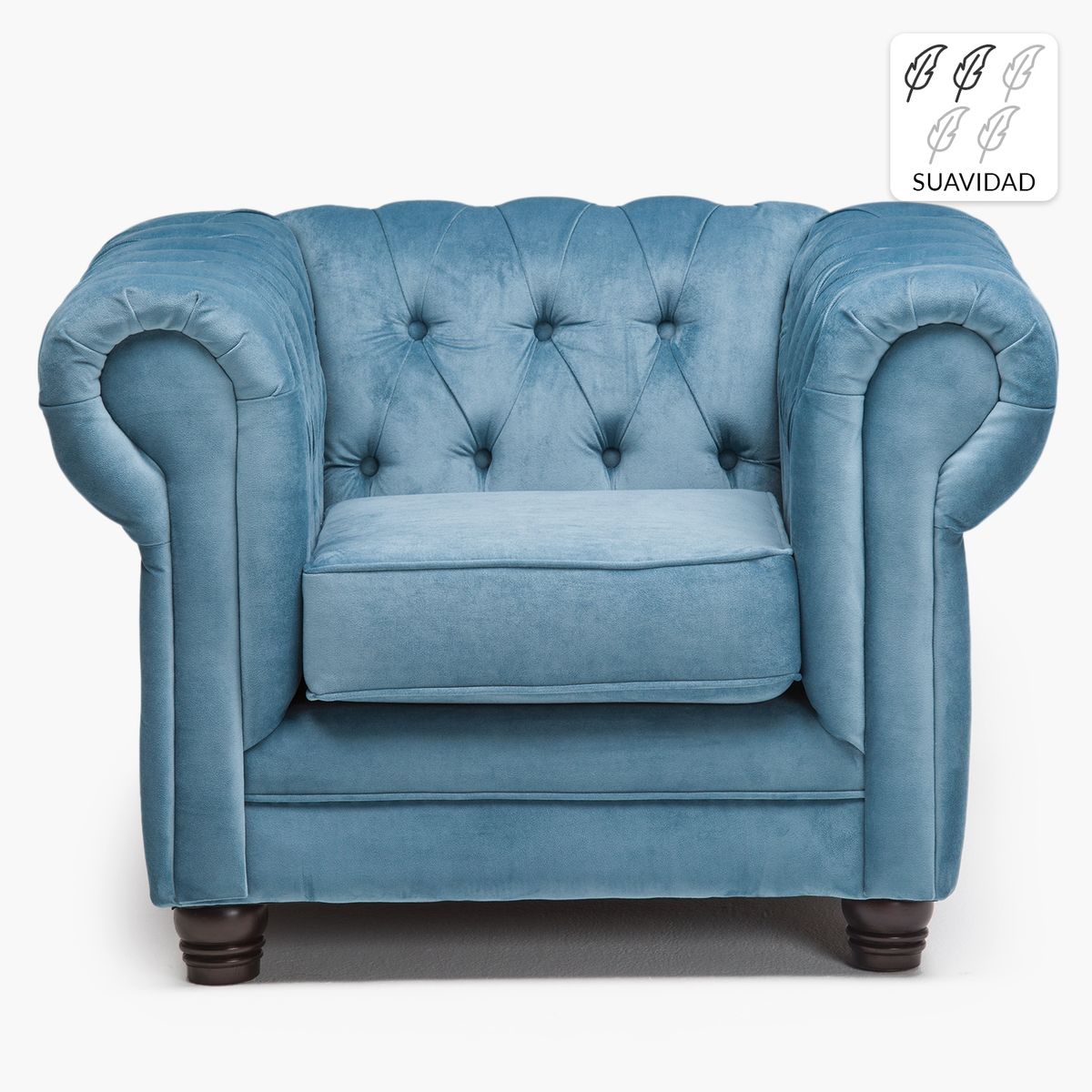 BARRA DESIGN - Sofá 1 Cuerpo Capitone New Felpa Barra Design