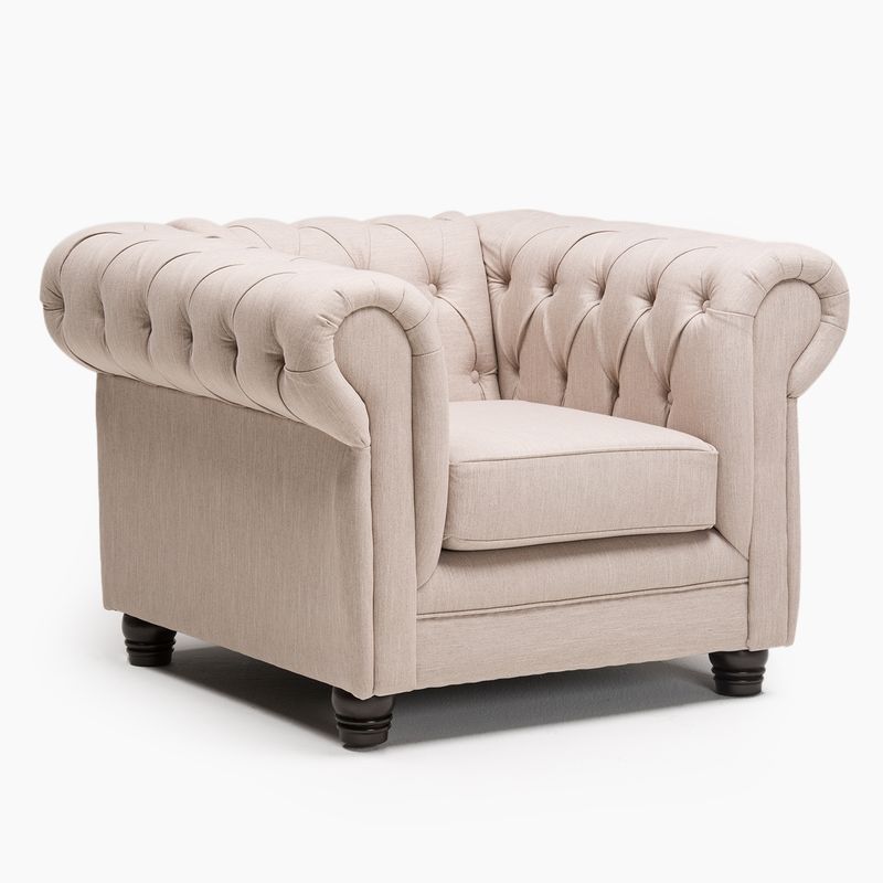 BARRA DESIGN - Sillón 1 Cuerpo Capitone New Lino Barra Design