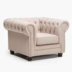 BARRA DESIGN - Sillón 1 Cuerpo Capitone New Lino