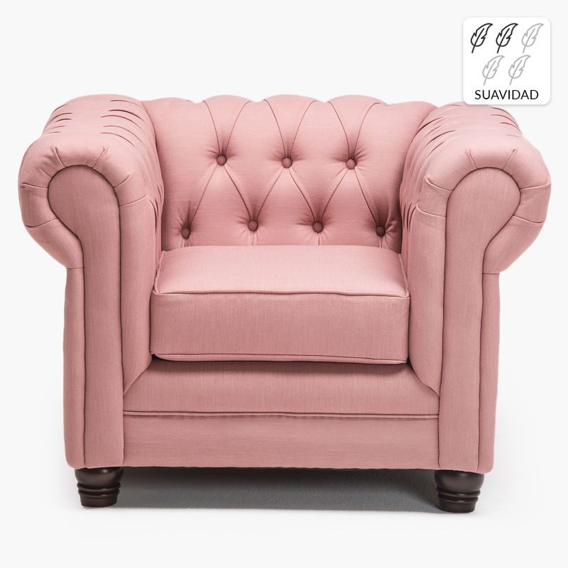 BARRA DESIGN - Sillón 1 Cuerpo Capitone New Lino Barra Design