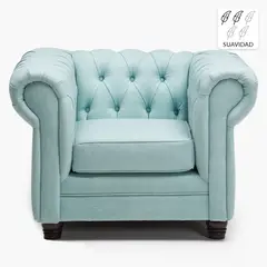 BARRA DESIGN - Sillón 1 Cuerpo Capitone New Lino