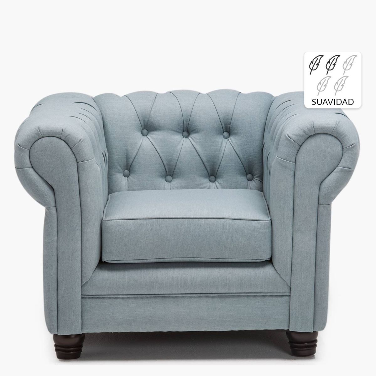 BARRA DESIGN - Sillón 1 Cuerpo Capitone New Lino Barra Design