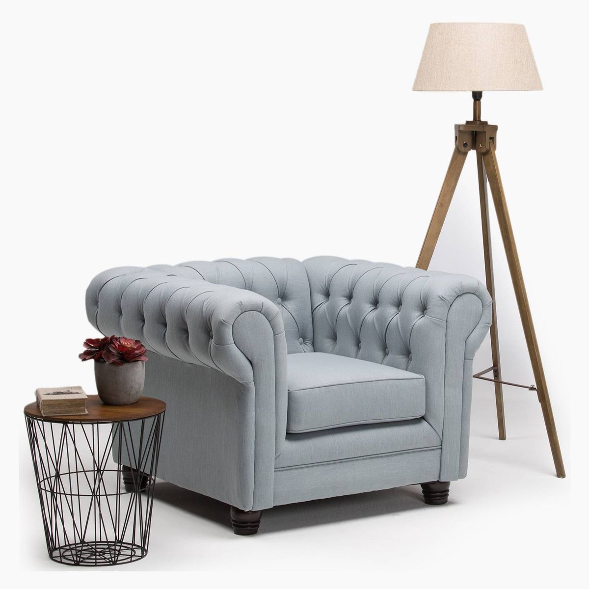 BARRA DESIGN - Sillón 1 Cuerpo Capitone New Lino Barra Design