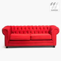 BARRA DESIGN - Sofá 3 Cuerpos New Capitone