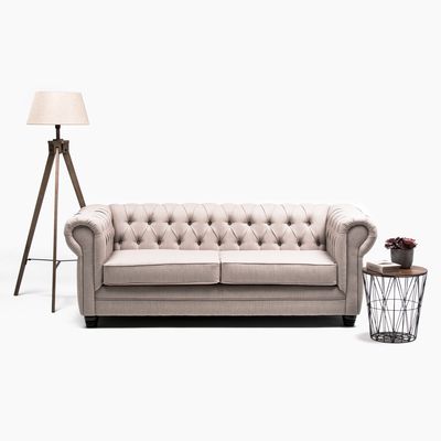 Imagen 2 del producto Sofá 3 Cuerpos Lino New Capitone