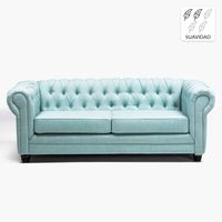 Sofá 3 Cuerpos Lino New Capitone