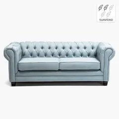 BARRA DESIGN - Sofá 3 Cuerpos Lino New Capitone