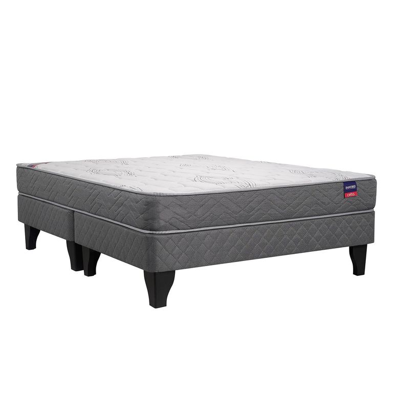 CELTA Cama Europea Danubio 2 Plazas X 1.90Mt Base Dividida