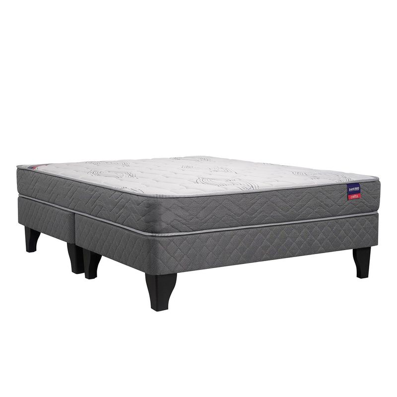 CELTA - Cama Europea Danubio 2 Plazas X 1.90Mt Base Dividida Celta