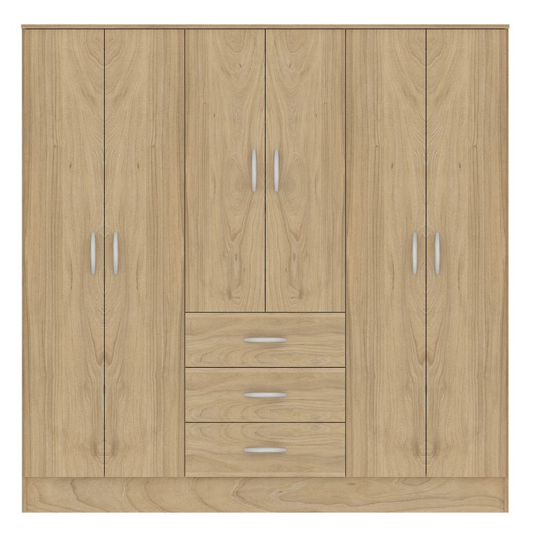 Clóset Maipo 6 Puertas 3 Cajones 180cm