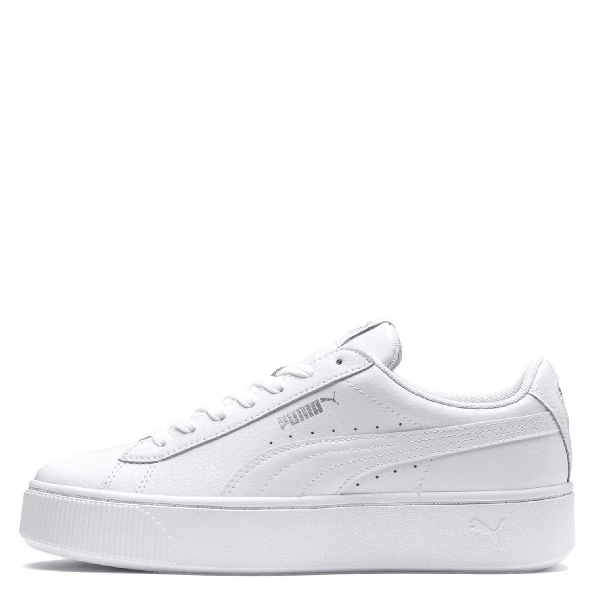 PUMA - Vikky Stacked L Zapatilla Urbana Mujer Blanca Puma